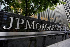 A view of the exterior of the JP Morgan Chase & Co. corporate headquarters in New York City May 20, 2015. 