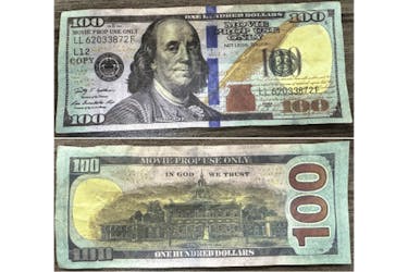 Charlottetown Police Services say they are investigating four separate incidents involving phoney US $100 bills paid out at local businesses. - Contributed