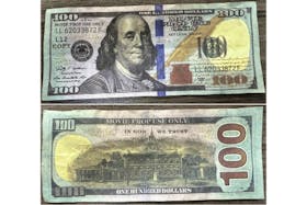 Charlottetown Police Services say they are investigating four separate incidents involving phoney US $100 bills paid out at local businesses. - Contributed