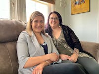 Emily Spencer, left, executive director of the Mi’kmaq Family Resource Centre, and Kara Acorn, family support and program co-ordinator, are launching a program this month aimed at children off-reserve who have special needs. No formal diagnosis is required to attend. Dave Stewart • The Guardian