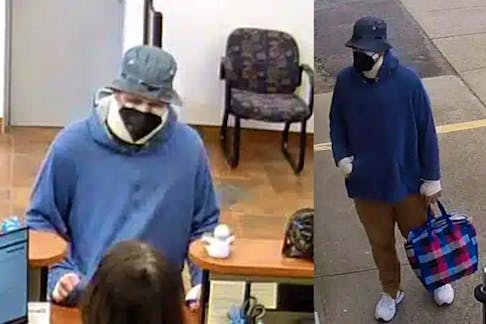 The Saint John Police Force is looking for this man in connection with an attempted robbery at a Main Street street business on Friday, May 10.