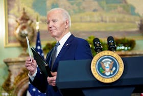 U.S. President Joe Biden holds a press conference about his meeting with Chinese President Xi Jinping before the start of the Asia-Pacific Economic Cooperation (APEC) summit in Woodside, California, U.S., November 15, 2023.