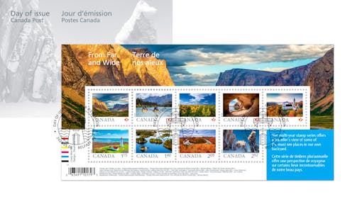 The 2024 issue designed by Stéphane Huot includes a collectible souvenir sheet and postcards featuring each of the nine stamps. - Contributed