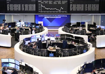The German share price index DAX graph is pictured at the stock exchange in Frankfurt, Germany, May 13, 2024.