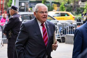 U.S. Senator Robert Menendez (D-NJ) arrives at Federal Court, for the start of his bribery trial in connection with an alleged corrupt relationship with three New Jersey businessmen, in New York City, U.S., May 13, 2024.