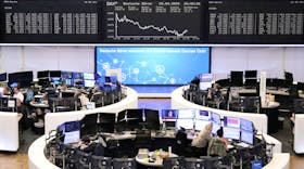 The German share price index DAX graph is pictured at the stock exchange in Frankfurt, Germany, April 29, 2024.