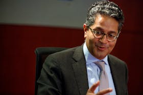 Salim Ramji, head of BlackRock's U.S. Wealth Advisory, speaks during the Reuters Global Wealth Management Summit in New York City, New York, U.S., June 16, 2016. 