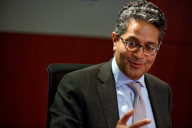 Salim Ramji, head of BlackRock's U.S. Wealth Advisory, speaks during the Reuters Global Wealth Management Summit in New York City, New York, U.S., June 16, 2016. 