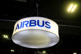 Airbus, Inc. signage is displayed at Special Operations Forces (SOF) Week for defense companies, in Tampa, Florida, U.S., May 7, 2024. 
