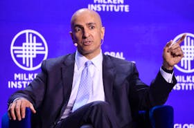 Neel Kashkari, President and CEO, Federal Reserve Bank of Minneapolis, speaks at the Milken Conference 2024 Global Conference Sessions at The Beverly Hilton in Beverly Hills, California, U.S., May 7, 2024. 