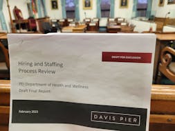 A report completed by Davis Pier, a consultant hired by the Department of Health and Wellness, found that the province’s process for classifying new health care positions was the “main barrier to process efficiency.”