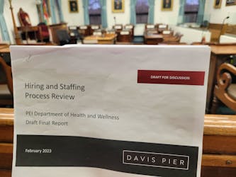 A report completed by Davis Pier, a consultant hired by the Department of Health and Wellness, found that the province’s process for classifying new health care positions was the “main barrier to process efficiency.”