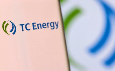 TC Energy's logo is pictured on a smartphone in this illustration taken, December 4, 2021.