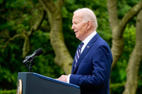 U.S. President Joe Biden speaks during an event regarding new tariffs targeting various Chinese exports including electric vehicles, solar equipment, and medical supplies, at the White House in Washington, U.S., May 14, 2024.