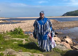 Mike Lafford, 50, Cape Breton University valedictorian 2024: "We're just helping teach tradition. Mi'kmaq tradition." CONTRIBUTED