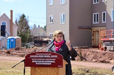 Gudie Hutchings, minister responsible for Atlantic Canada Opportunities Agency (ACOA), said during a stop in Summerside on April 3 that the federal budget focuses on clearing red tape and putting more money where it needs to go to get more homes built. Yutaro Sasaki • SaltWire file