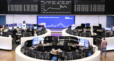 The German share price index DAX graph is pictured at the stock exchange in Frankfurt, Germany, May 15, 2024.