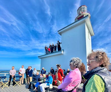 An official kickoff of the Cape Forchu Lighthouse season heralding two new viewing platforms, including one that is accessible by ramp, was celebrated at the property on May 17. TINA COMEAU