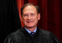 U.S. Supreme Court Associate Justice Samuel Alito, Jr is seen during a group portrait session for the new full court at the Supreme Court in Washington, U.S., November 30, 2018.
