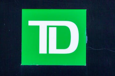 A sign for TD Canada Trust in Toronto, Ontario, Canada December 13, 2021. 