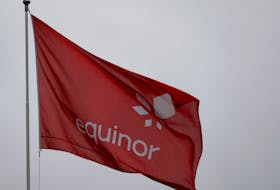 An Equinor flag flutters at the oil company's headquarters in Stavanger, Norway, December 5, 2019.