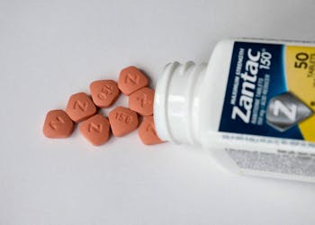 Zantac heartburn pills are seen in this picture illustration taken October 1, 2019.