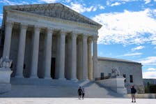 People visit the U.S. Supreme Court buildingn Washington, U.S., August 31, 2023.