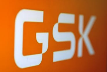 GSK (GlaxoSmithKline) logo is seen in this illustration, August 10, 2022.