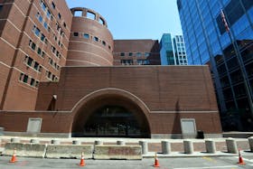 A general view of The John Joseph Moakley United States Courthouse in Boston, Massachusetts, U.S., July 27, 2021. 