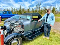 Cornwall resident Reg Muncey displays his 1929 Ford Model A Pickup Truck at the 11th Atlantic Dream Machine Show and Shine Car Show on May 19 in Brackley Beach. Thinh Nguyen • The Guardian