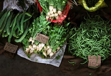 Prices of vegetables display at a stall in Colombo, Sri Lanka June 1, 2023.