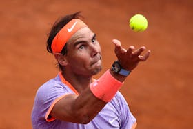 Tennis - Italian Open - Foro Italico, Rome, Italy - May 11, 2024 Spain's Rafael Nadal in action during his round of 64 match against Poland's Hubert Hurkacz
