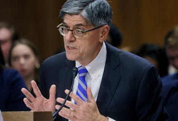 Former U.S. Treasury Secretary Jack Lew testifies before a Senate Foreign Relations Committee confirmation hearing on his nomination to be the next U.S. ambassador to Israel on Capitol Hill, Washington, U.S., October 18, 2023.