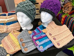 Out of everything Amanda Hyldig makes, the most popular items are a tie between brimmed hats and toques.