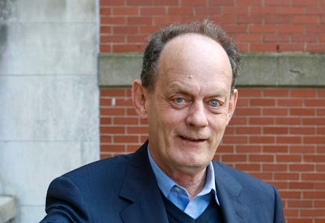 Columnist Rex Murphy died on May 9, 2024. Here, he is photographed in front of a Halifax hotel on Tuesday, October 6, 2009.
