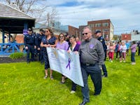 On May 16, dozens of people showed up for Summerside's Walk in Silence for Family Violence Prevention Week. – Kristin Gardiner/SaltWire