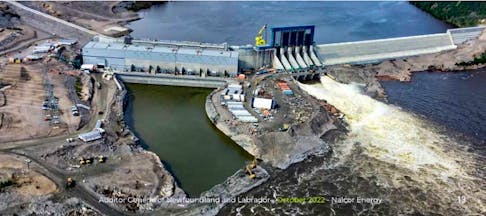 The Muskrat Falls hydroelectric dam on the Churchill River in Labrador. – Image from auditor general's report