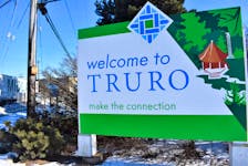 A Welcome to Truro sign invites people to "make the connection." - File photo