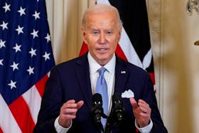 U.S. President Joe Biden speaks during a joint press conference with Kenyan President William Ruto at the White House in Washington, U.S., May 23, 2024.