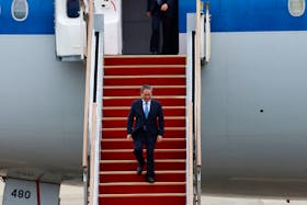 Chinese Premier Li Qiang arrives to attend the trilateral summit with his South Korean and Japanese counterparts  in Seoul, South Korea, May 26, 2024.