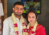 A Cape Breton University student and his new wife are among the more than 30 reported dead in a fire at a games arcade in India. Akshay Dholariya was in India for his wedding to Khyati Savalia. The fire erupted Saturday in Rajkot, in the western state of Gujarat. CONTRIBUTED