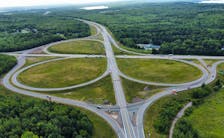 The interchange between provincial Highway 125 and the Trans-Canada Highway 105 is shown in this 2022 file photo. The RCMP, according to the Cape Breton Regional Municipality, is responsible for patrolling major 100-series along with Route 4 from Sydney River to the Richmond County line. IAN NATHANSON/CAPE BRETON POST FILE