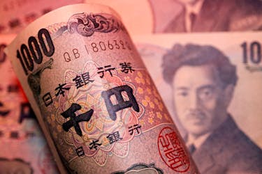 Banknotes of Japanese yen are seen in this illustration picture taken September 22, 2022.