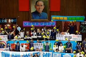 Lawmakers take part in a session at the Parliament in Taipei, Taiwan May 28, 2024.