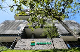 The facade of Petroleo Brasileiro S.A. (Petrobas) headquarters is pictured in Rio de Janeiro, Brazil March 9, 2020.