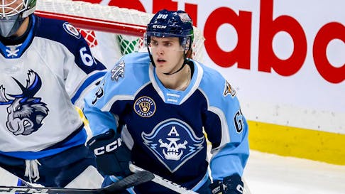 Former Halifax Mooseheads winger Zachary L'Heureux is having an outstanding rookie year with the AHL's Milwaukee Admirals. - Jonathan Kozub/AHL