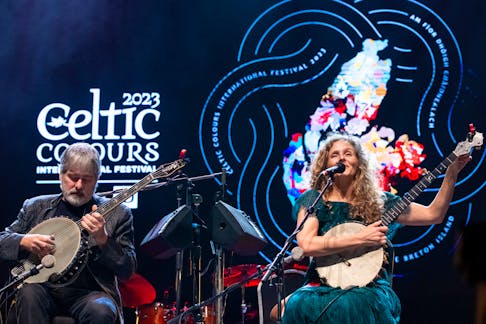 Associate Cape Breton with music tourism and almost immediately the annual Celtic Colours International Festival comes to mind. The 2023 edition of the festival brought in the likes of American musicians Béla Fleck, left, and Abigail Washburn, shown during the closing night of last year's festival at Centre 200 in Sydney. CONTRIBUTED/COREY KATZ