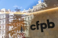 Signage is seen at the Consumer Financial Protection Bureau (CFPB) headquarters in Washington, D.C., U.S., August 29, 2020.