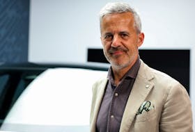 Javier Varela, Volvo Chief Operating Officer, poses for a portrait during the reveal event of the Volvo EX30 small SUV vehicle in Milan, Italy June 7, 2023.