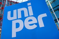 Logo of Uniper is pictured at the company's headquarters, as Germany agreed to nationalize Uniper by buying Fortum's stake in the gas importer to secure operations and keep its business going, in Duesseldorf, Germany, September 21, 2022.